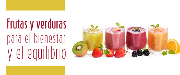 Frutas y verduras para el bienestar y el equilibrio